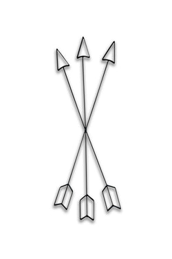 Crossed Arrow Metal Art