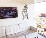 Baseball Player Metal Wall Decor