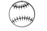 Metal baseball wall art and decor