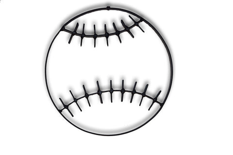 Metal baseball wall art and decor