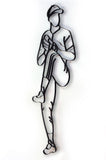 Baseball Pitcher Metal Wall Decor