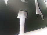 Basketball Word Metal Sign