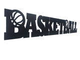 Basketball Word Metal Sign