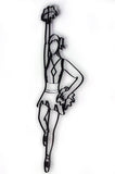 Cheerleader Metal Wall Decor and Wall Sculpture