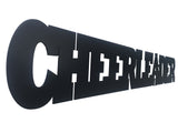 Cheerleader Word Metal Sign