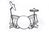 Drum Set Metal Wall Decor and Music Art Sculpture