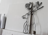 Deer head wall decor