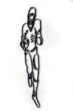 Football Metal Wall Decor and Running Back Wall Sculpture