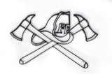 Firefighter Symbol Metal Wall Decor