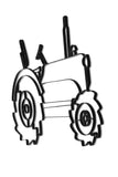 Farm Tractor Metal Wall Decor and Wall Sculpture