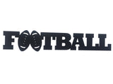 Football Word Metal Sign