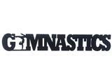 Gymnastics Word Metal Sign