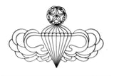 Metal Airborne Master Jumper Wall Decor Symbol