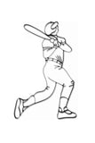 Front view of Baseball batter metal wall art and decor