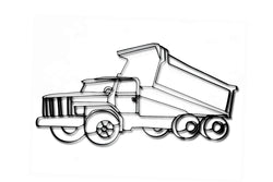 Metal Dump Truck Wall Art and Decor