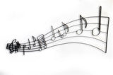 Musical Notes Metal Wall Decor and Wall Art Sculpture