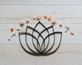 Lotus Flower Metal Wall Decor and Wall Art Sculpture