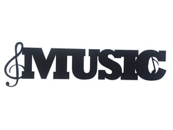 Music Word Metal Sign