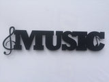 Music Word Metal Sign