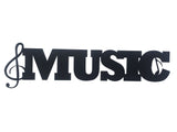 Music Word Metal Sign