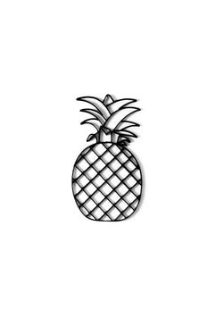 Pineapple metal wall art and decor or trivet