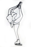 Figure Skating Metal Wall Decor and Ice Skating Art