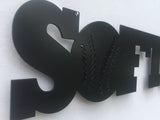 Softball Word Metal Sign
