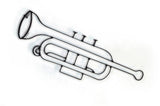 Trumpet Metal Wall Decor and Musical Wall Art