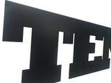 Tennis Word Metal Sign