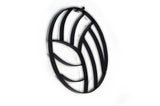 Volleyball metal wall decor and sculpture