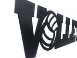 Volleyball Word Metal Sign