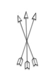 Crossed Arrow Metal Art
