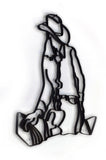 Cowgirl Metal Wall Decor and Wall Sculpture
