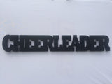 Cheerleader Word Metal Sign