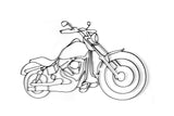 Motorcycle or Harley Davidson metal wall art and decor