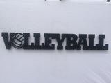 Volleyball Word Metal Sign