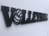 Volleyball Word Metal Sign